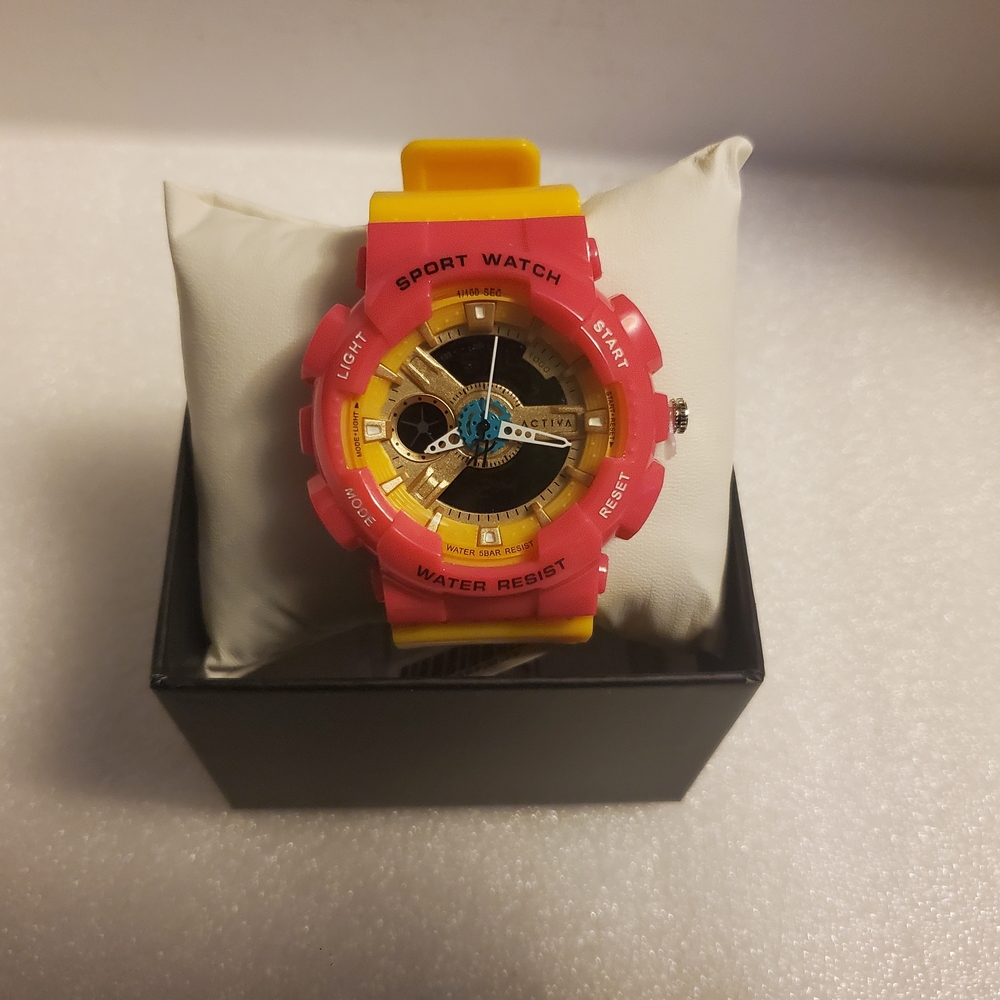 Activa X Invicta Men’s Watch 50mm ACW499-019 Pink Yellow  Brand New 🔥🔥🔥🔥🔥